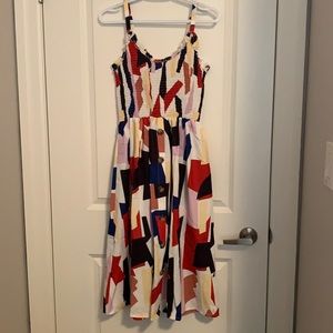 ✌🏻 donated to charity - GEOMETRIC PRINT DRESS